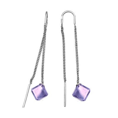 

Серьги с аметистами Линии Любви, Серьги Т30102863