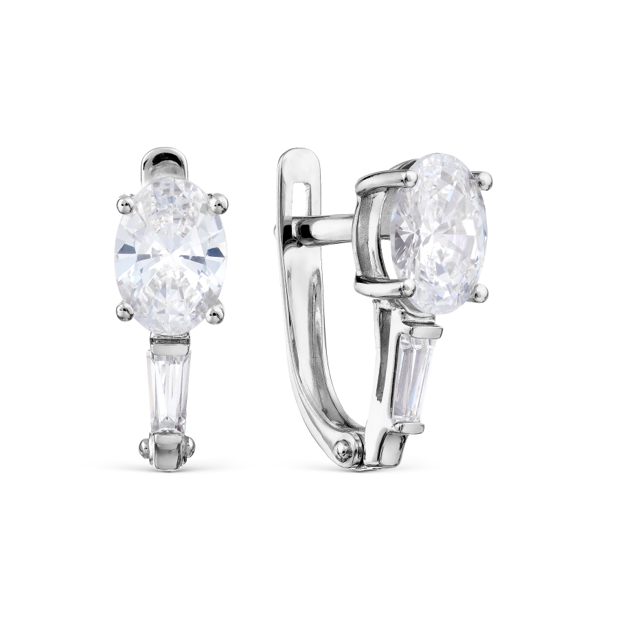 

Серьги с Swarovski Zirconia Линии Любви, Серьги Т302029726