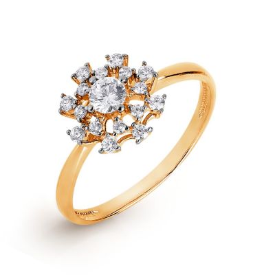 

Кольцо с Swarovski Zirconia Линии Любви, Кольцо Т147017028