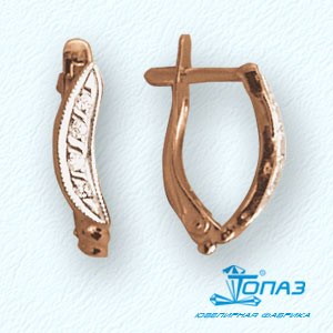 

Серьги с фианитами Линии Любви, Серьги Т14202004