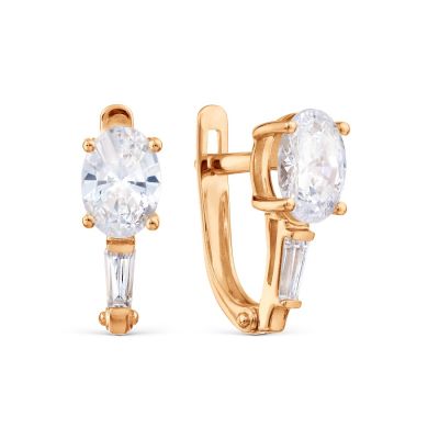 

Серьги с Swarovski Zirconia Линии Любви, Серьги Т102029726