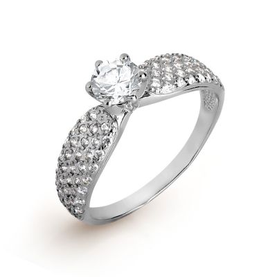 

Кольцо с Swarovski Zirconia Линии Любви, Кольцо Т307017106