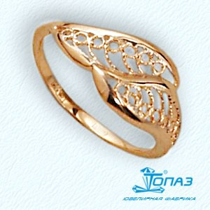 

Кольцо из красного золота Линии Любви, Кольцо Т10001021