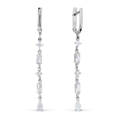 

Серьги с фианитами Линии Любви, Серьги Т302029054