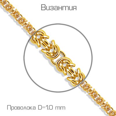 

Браслет из желтого золота Линии Любви, Браслет БПВЗ00190100