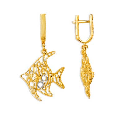 

Серьги из желтого золота Линии Любви, Серьги Т940622967