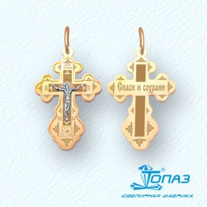 

Крестик из красного золота Линии Любви, Крестики Т13096003