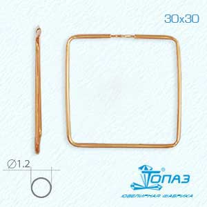 

Серьги конго из красного золота Линии Любви, Серьги Т100022349