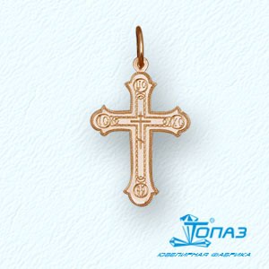 

Крестик из красного золота Линии Любви, Крестики Т10086045