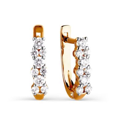 

Серьги с фианитами Premium Линии Любви, Серьги Т142026347