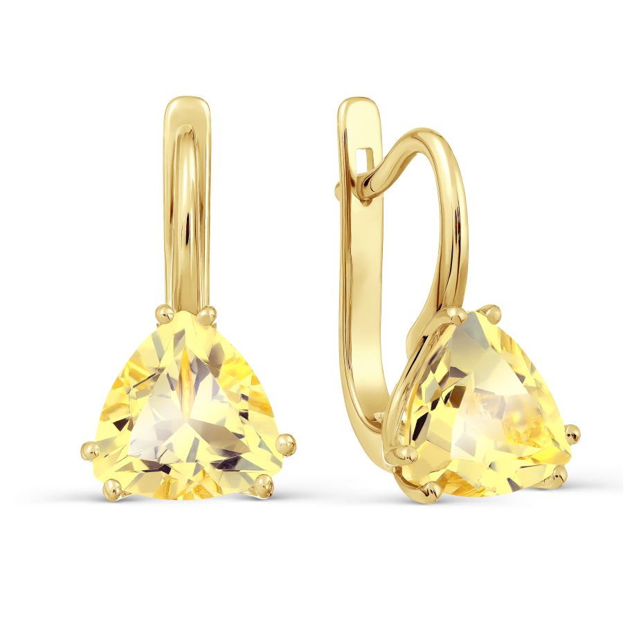 

Серьги с цитринами Линии Любви