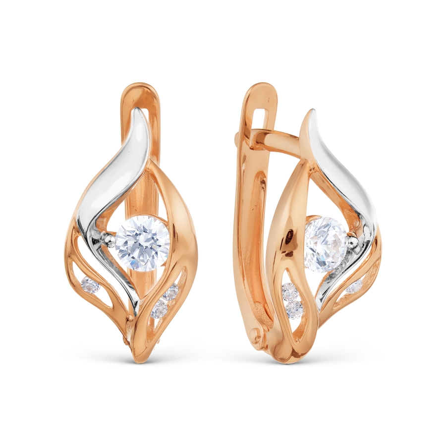 

Серьги с Swarovski Zirconia Линии Любви, Серьги Т142028731