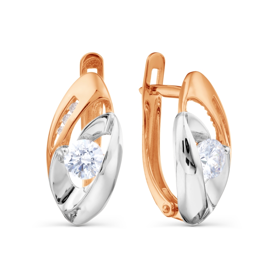 

Серьги с Swarovski Zirconia Линии Любви