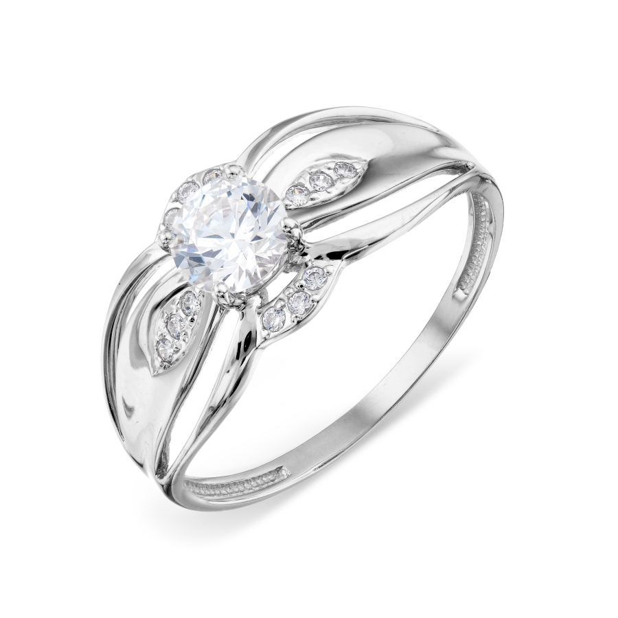 

Кольцо с Swarovski Zirconia Линии Любви