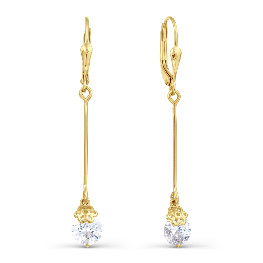 

Серьги с Swarovski Zirconia Линии Любви