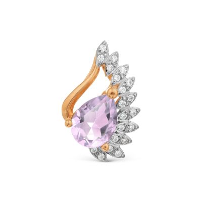 

Подвеска с аметистом и Swarovski Zirconia Линии Любви, Подвески и кулоны Т147035097