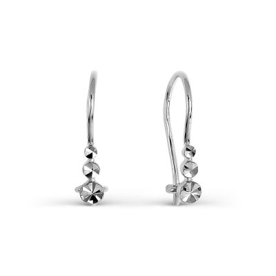 

Серьги из белого золота Линии Любви, Серьги Т300627305