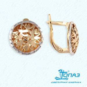 

Серьги из красного золота Линии Любви, Серьги Т140622907