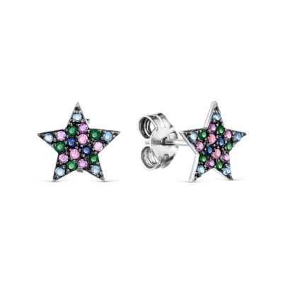 

Серьги с фианитами Линии Любви, Серьги Т30202Б529
