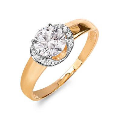 

Кольцо с Swarovski Zirconia Линии Любви, Кольцо Т142015927