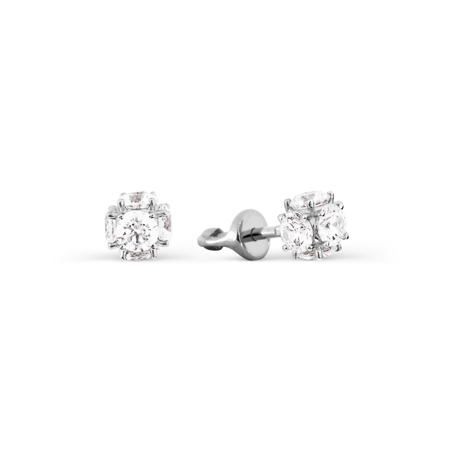 

Серьги с Swarovski Zirconia Линии Любви