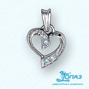 

Подвеска с фианитами Линии Любви, Подвески и кулоны Т30203125