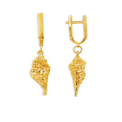 

Серьги из желтого золота Линии Любви, Серьги Т900622957