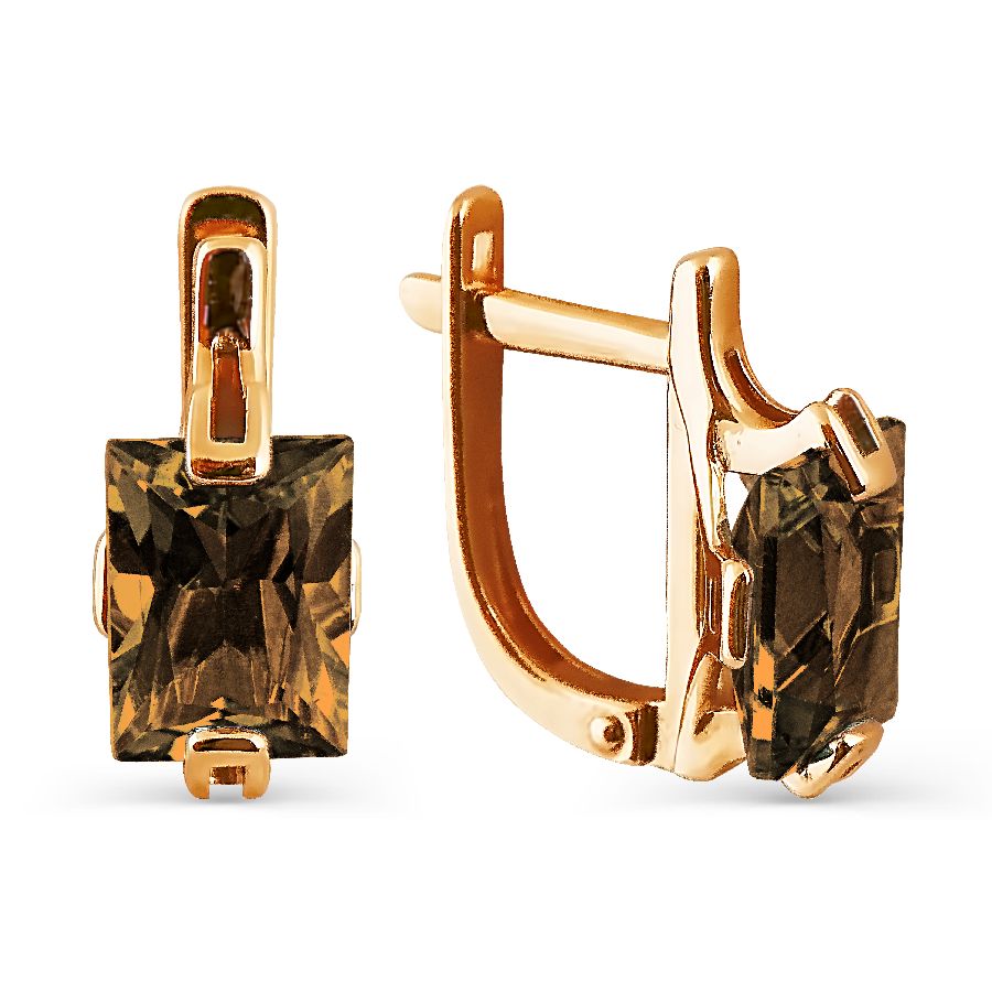 

Серьги с раухтопазами Линии Любви, Серьги Т101024568