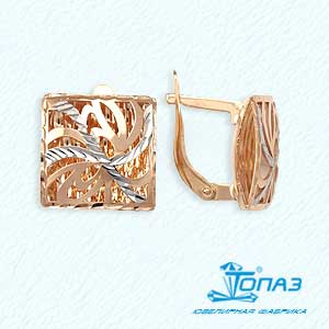 

Серьги из красного золота Линии Любви, Серьги Т140622912