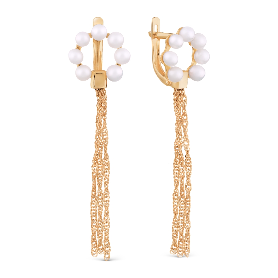 

Серьги с жемчугом Линии Любви, Серьги Т108029857