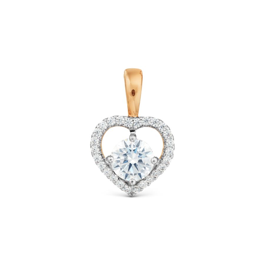 

Подвеска с фианитами Линии Любви, Подвески и кулоны Т247035055