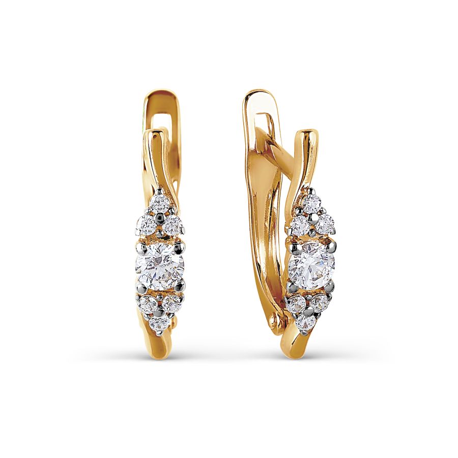 

Серьги с Swarovski Zirconia Линии Любви, Серьги Т147027354