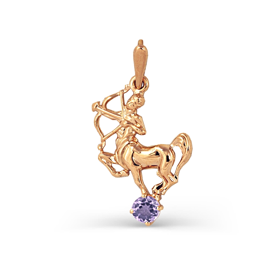 

Подвеска с аметистом Линии Любви