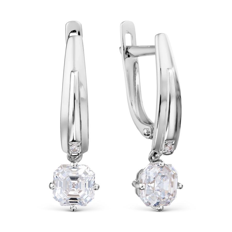 

Серьги с Swarovski Zirconia Линии Любви, Серьги Т302028755