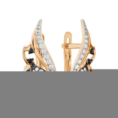 

Серьги с фианитами и фианитами Premiums Линии Любви, Серьги Т147027968