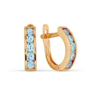 

Серьги с фианитами Линии Любви, Серьги Т102027435-02