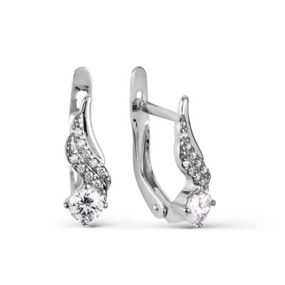 

Серьги с фианитами Premiums Линии Любви, Серьги Т307027293