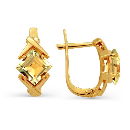 

Серьги с цитринами Линии Любви, Серьги Т901022624