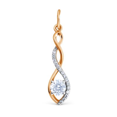 

Подвеска с Swarovski Zirconia Линии Любви, Подвески и кулоны Т142033539