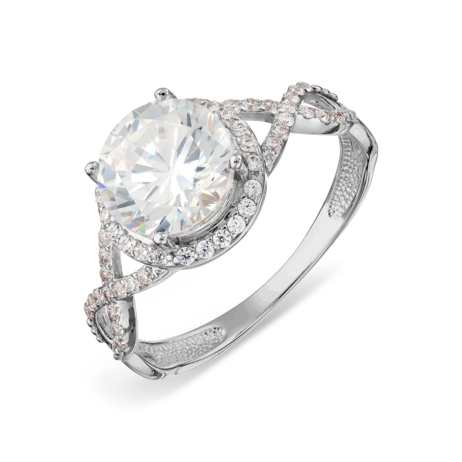 

Кольцо с топазом Swarovski и бриллиантами Линии Любви, Кольцо Т306017730