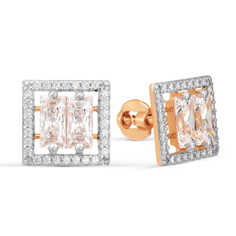 

Серьги с Swarovski Zirconia Линии Любви, Серьги Т147027679