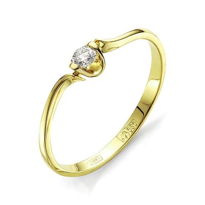 Кольцо с бриллиантами линия любви