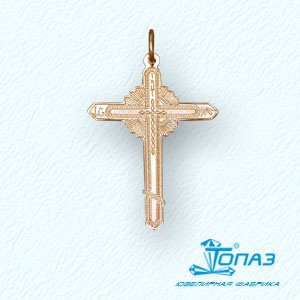 

Крестик из красного золота Линии Любви, Крестики Т10086056