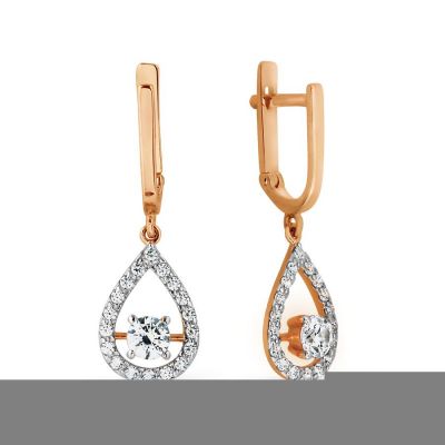 

Серьги с Swarovski Zirconia Линии Любви, Серьги Т147027339