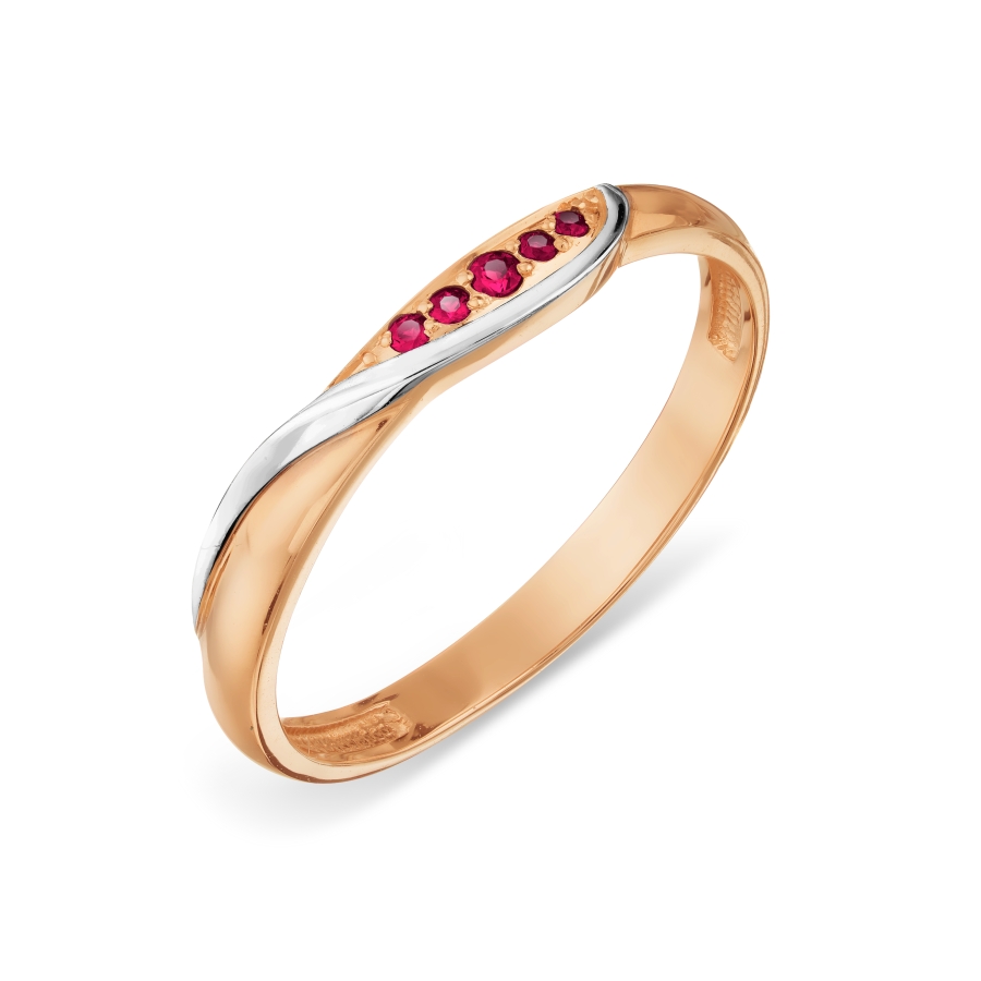 

Кольцо с рубинами Линии Любви