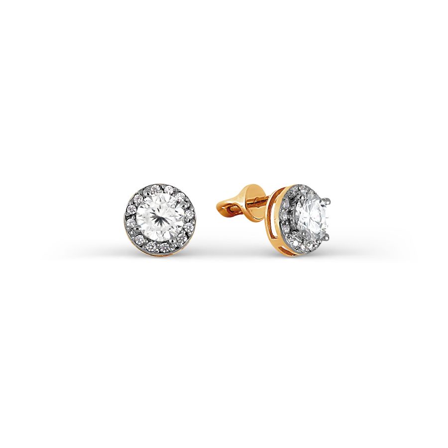 

Серьги с Swarovski Zirconia Линии Любви, Серьги Т142027134