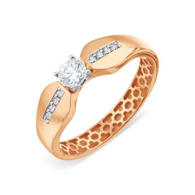 

Кольцо с Swarovski Zirconia Линии Любви, Кольцо Т132018787