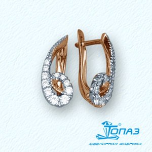 

Серьги с фианитами Линии Любви, Серьги Т14202700