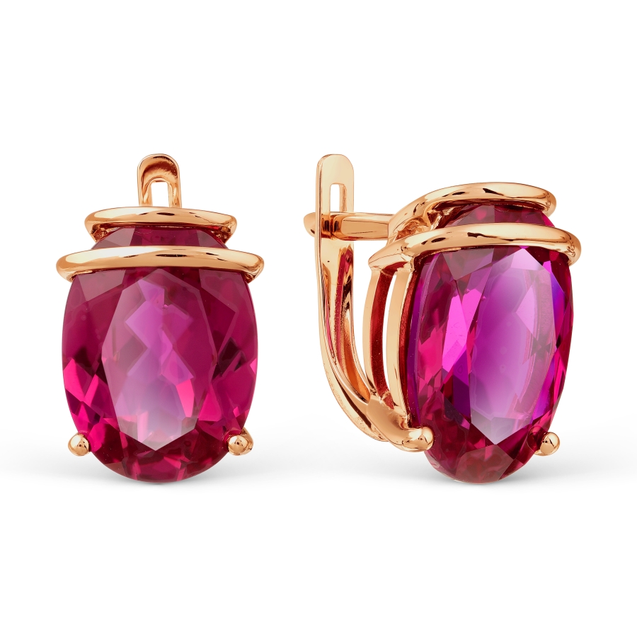 

Серьги с корундами Линии Любви, Серьги Т102028111