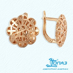 

Серьги из красного золота Линии Любви, Серьги Т110623018
